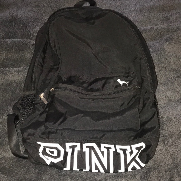 pink nation black backpack